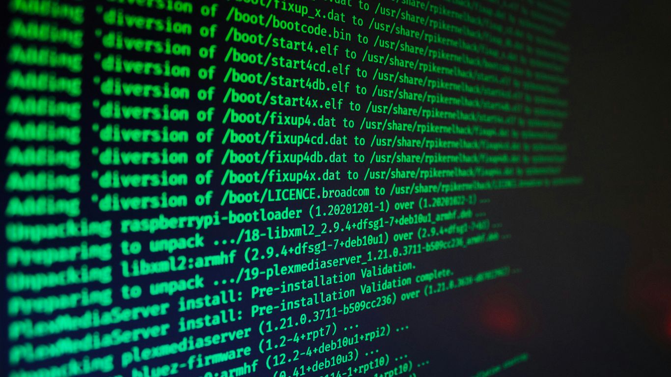 Quantum algorithm visualization on computer screen