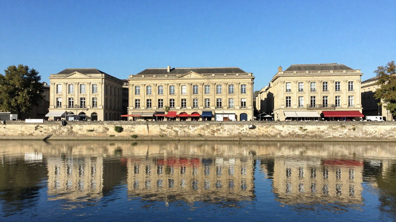 View of the quays of Bordeaux
