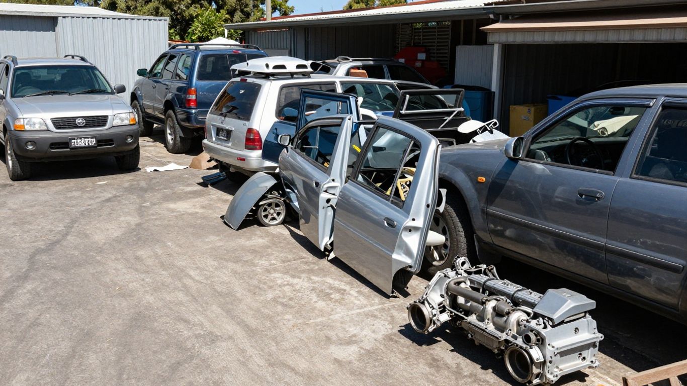 Professional auto parts yard in Melbourne