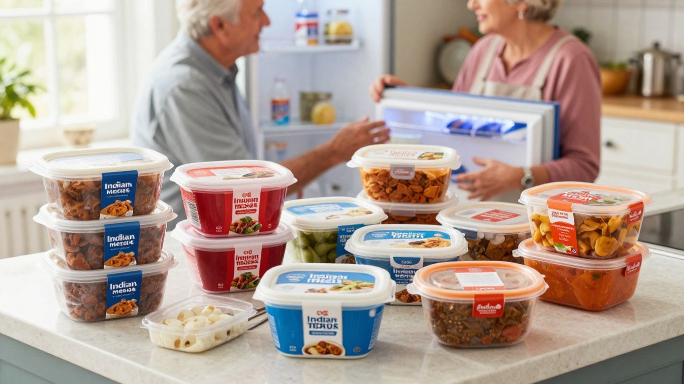 Frozen Indian meals ready for Brighton delivery