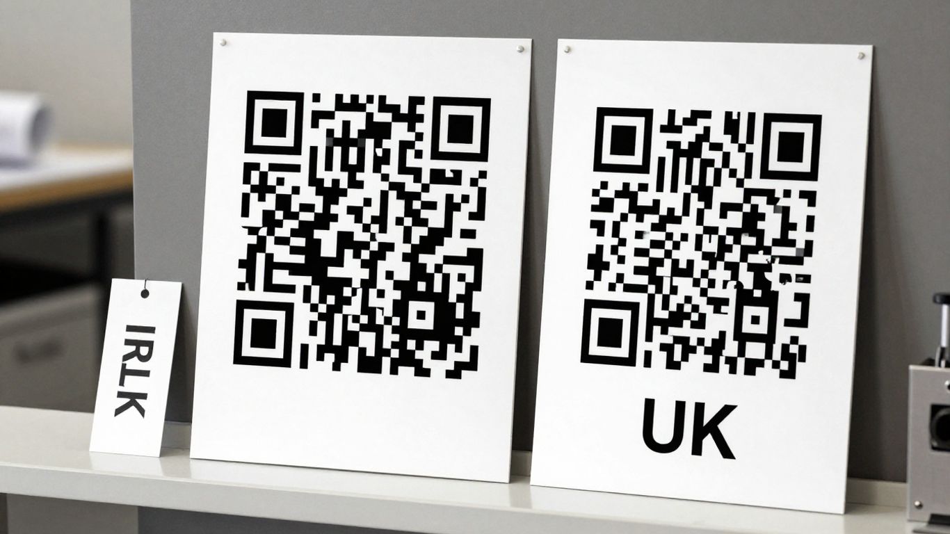 Printed QR codes connecting physical assets to digital pages