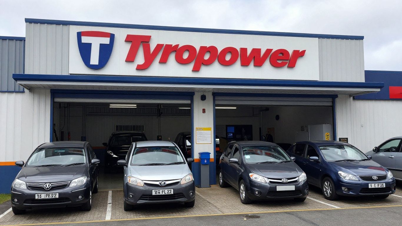 Tyrepower West Perth service center with vehicles.
