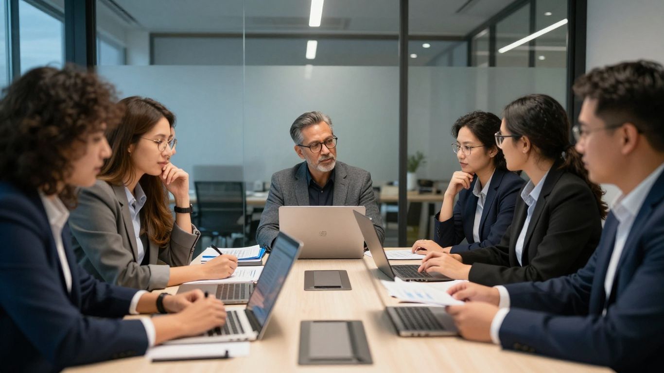 Revenue leaders reviewing a growth plan