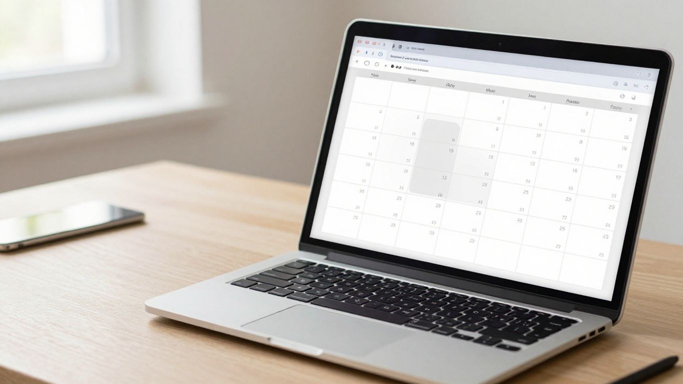 Calendar with buffer time between appointments.