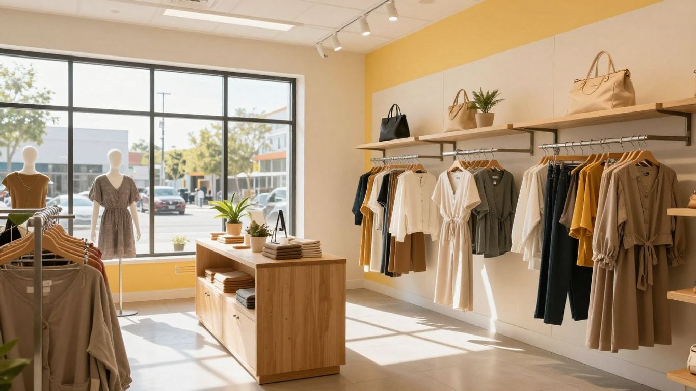 Orlando retail store interior with fresh paint and natural light.