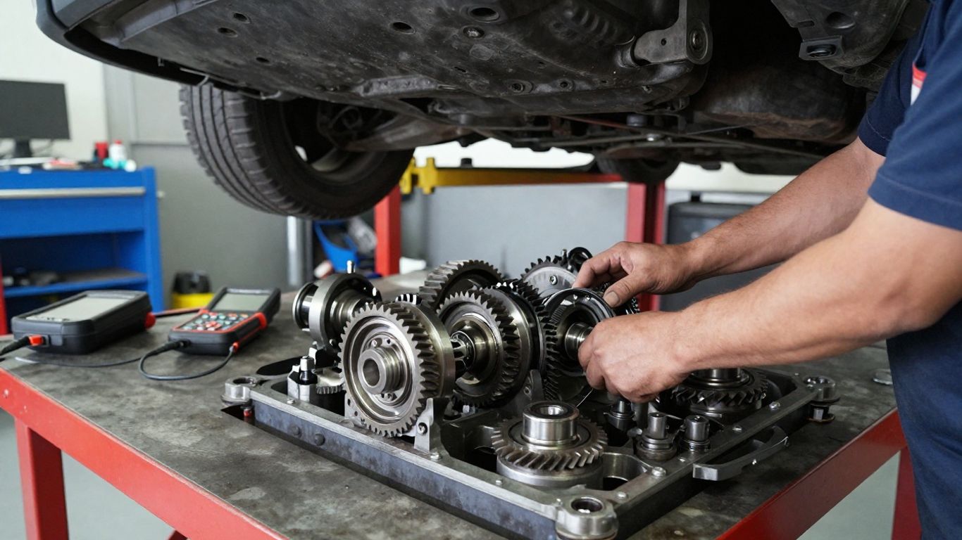 Gearbox symptoms during vehicle inspection