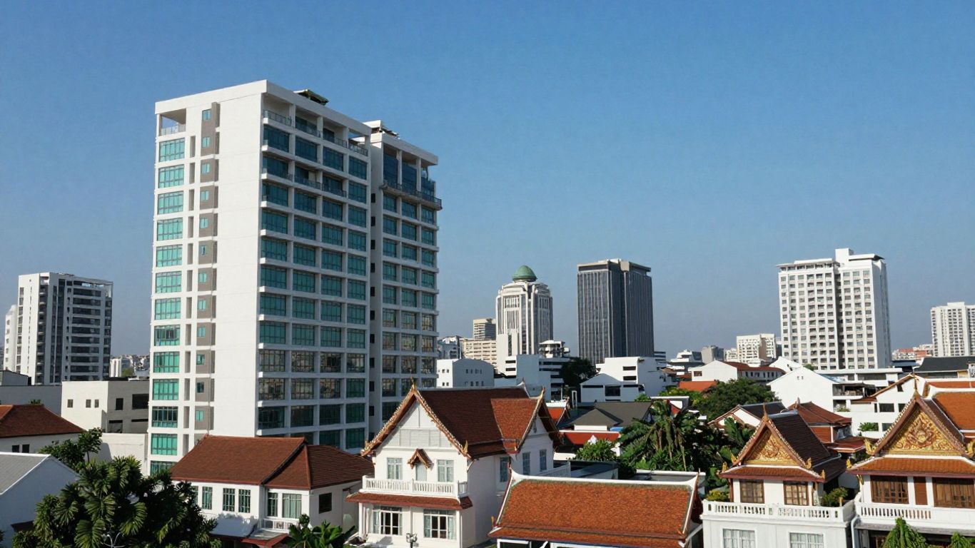 Thai property types: condos, houses, villas.