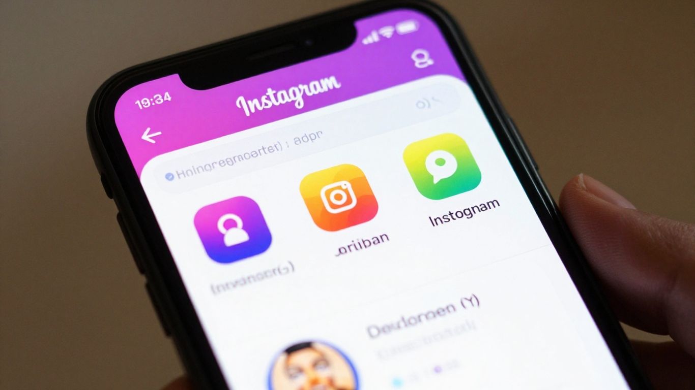 Tela de celular com anúncios do Instagram em destaque.