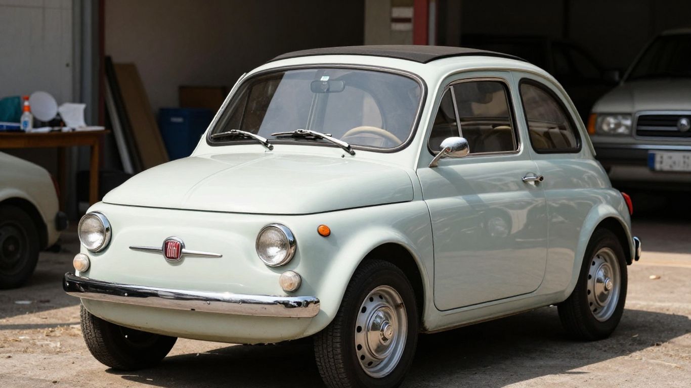 Classic Fiat 500 car in Newcastle