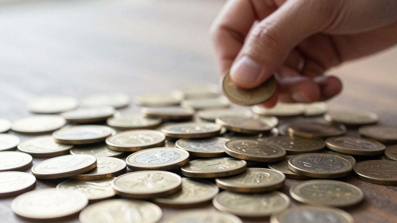Persona preocupada por dinero cayendo.