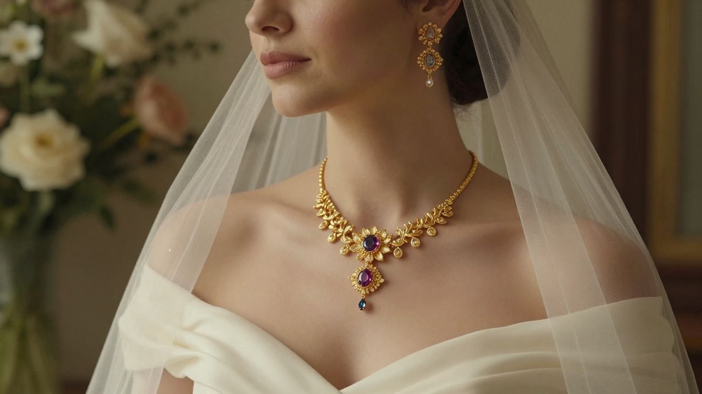 Gold necklace for bride: How to choose the perfect wedding-day style_Placeholder