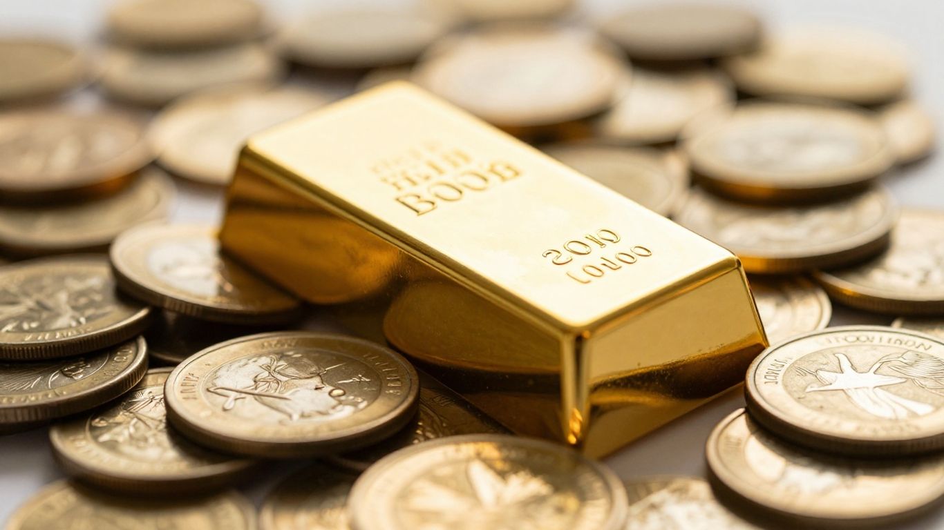 金条图案出现在硬币上，象征着抵御通货膨胀。