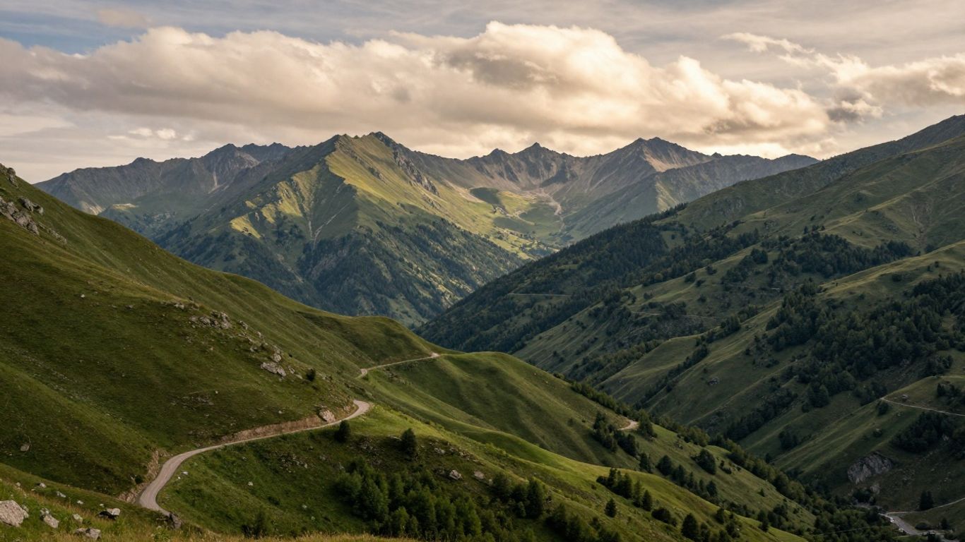 Creste montuose sopra la valle di Ussita