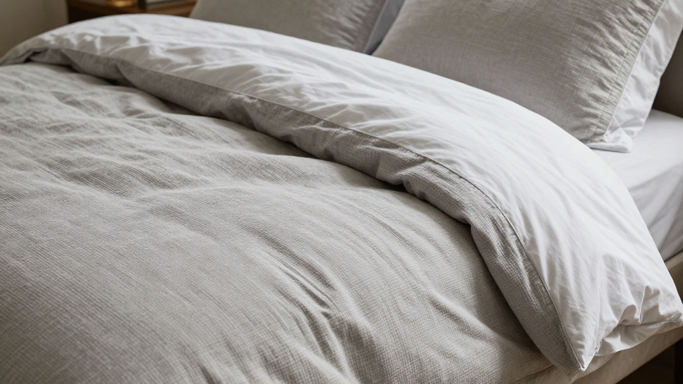 Decorative shams on a comforter set bed.