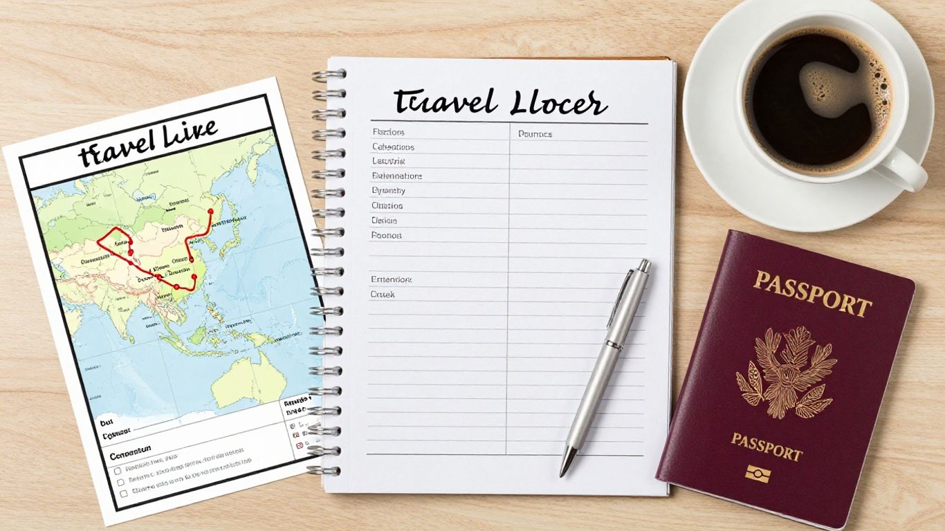 An organized planner for vacation travel