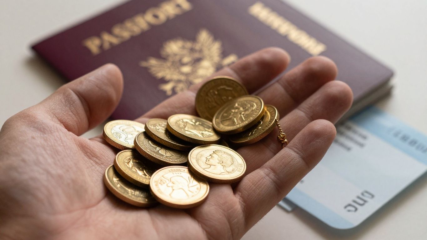 Vente d'or pour un voyage