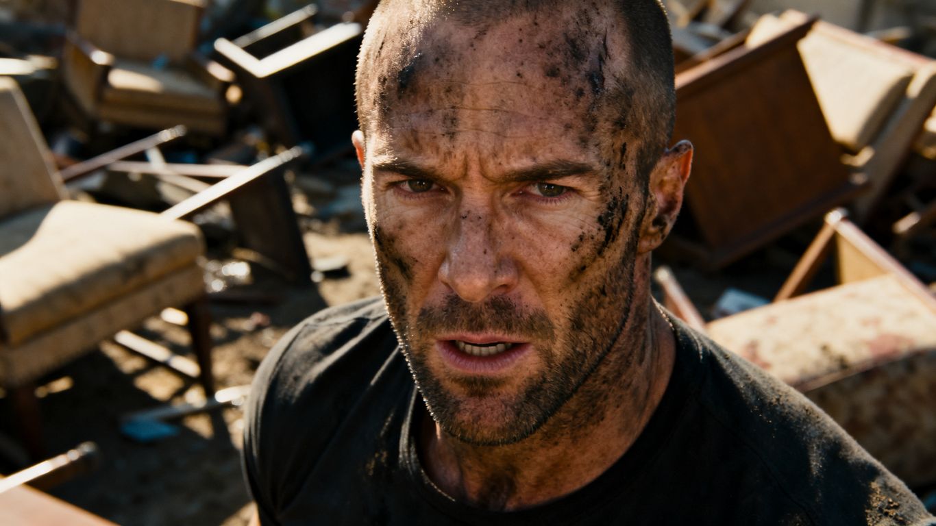 [Jason Statham] in a brutal, action-packed scene from The Beekeeper.