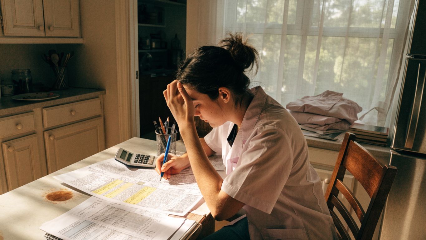 CNA student comparing program details and schedules