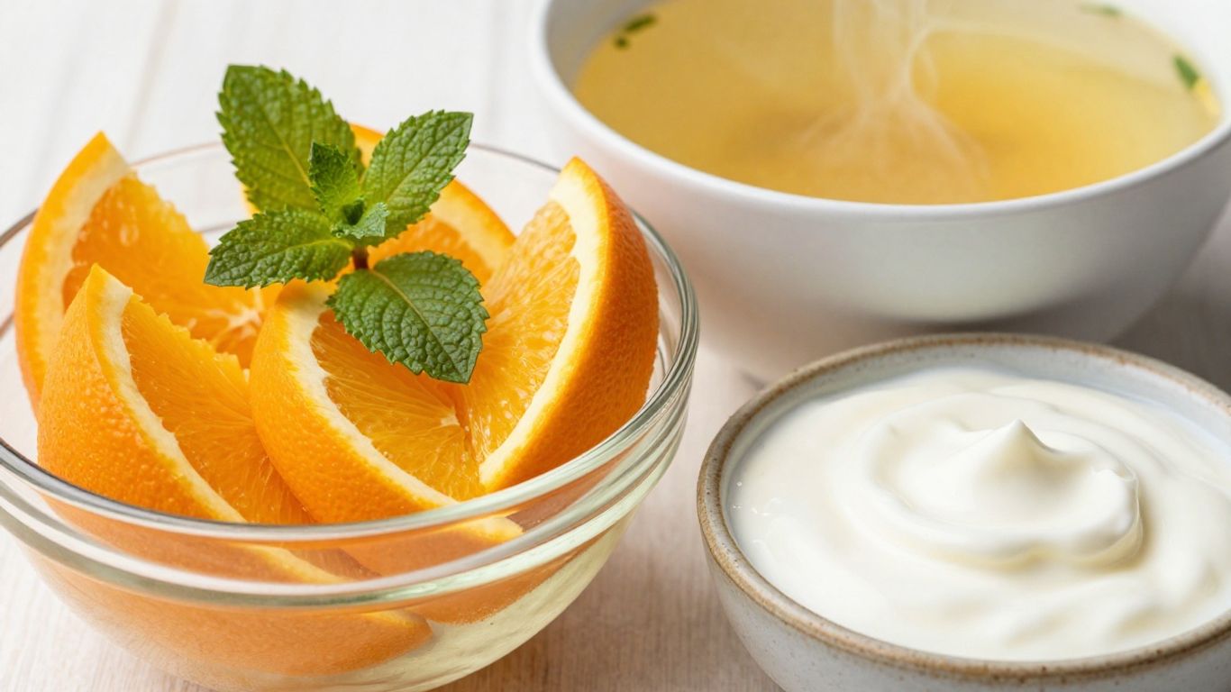 Citrus, dairy, and broth for natural hydration