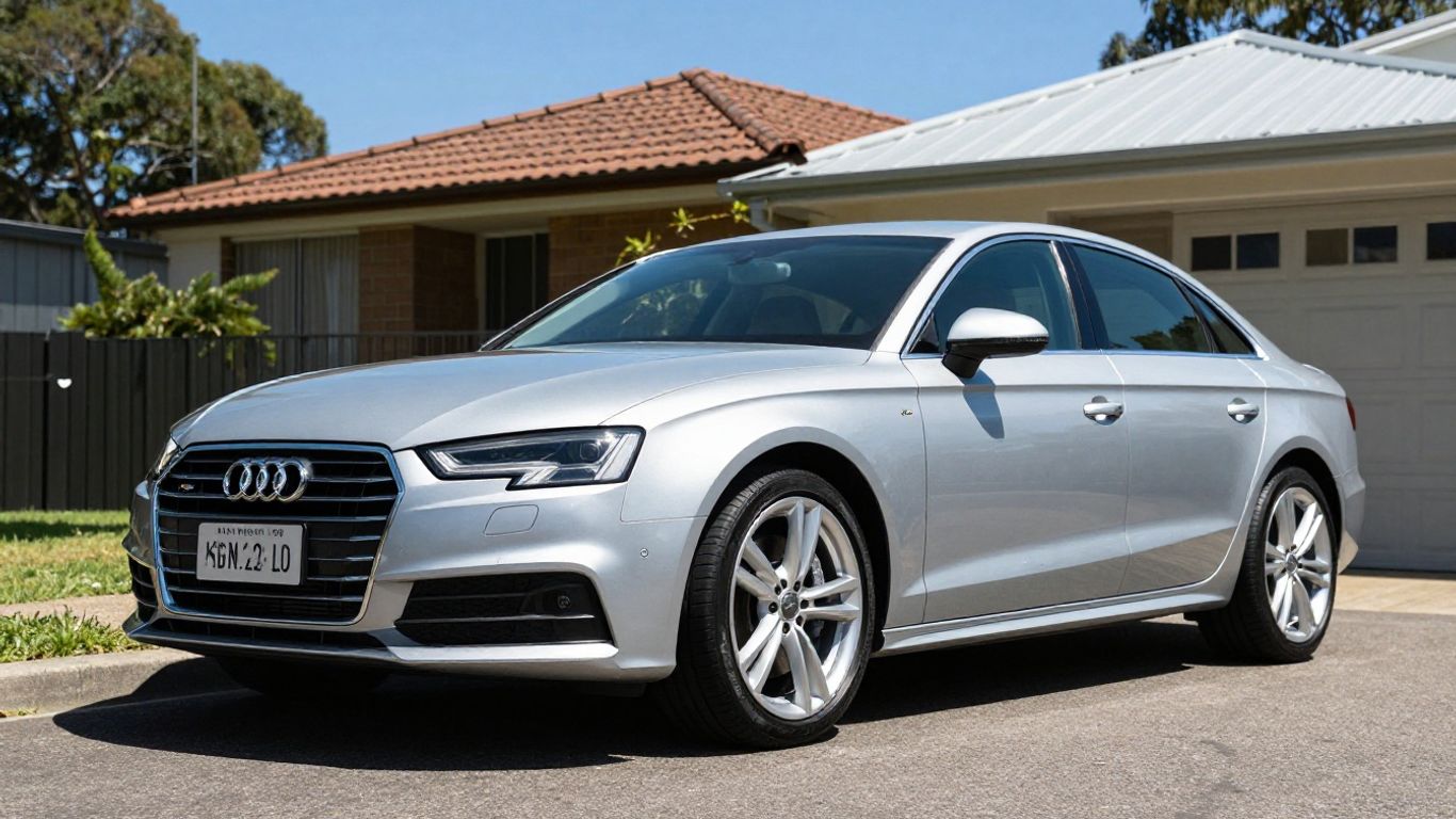 A clean polished Audi parked in a Sydney driveway