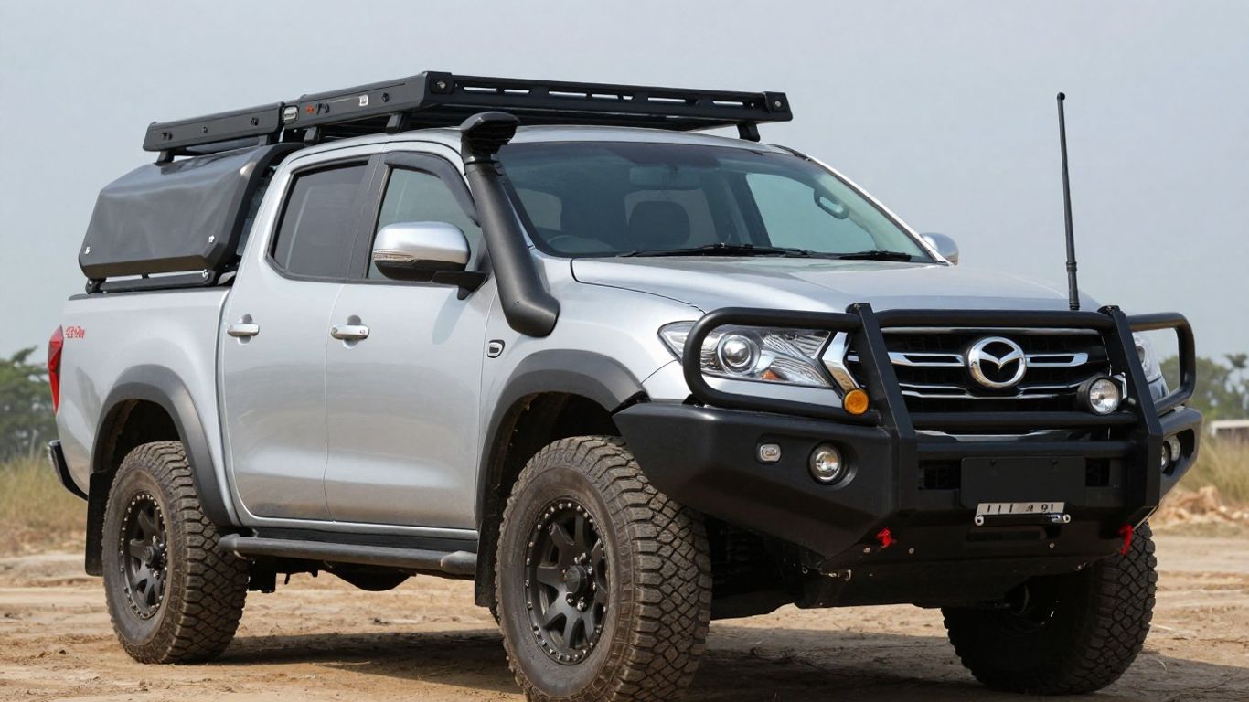 Mazda BT-50 with performance and protection parts.