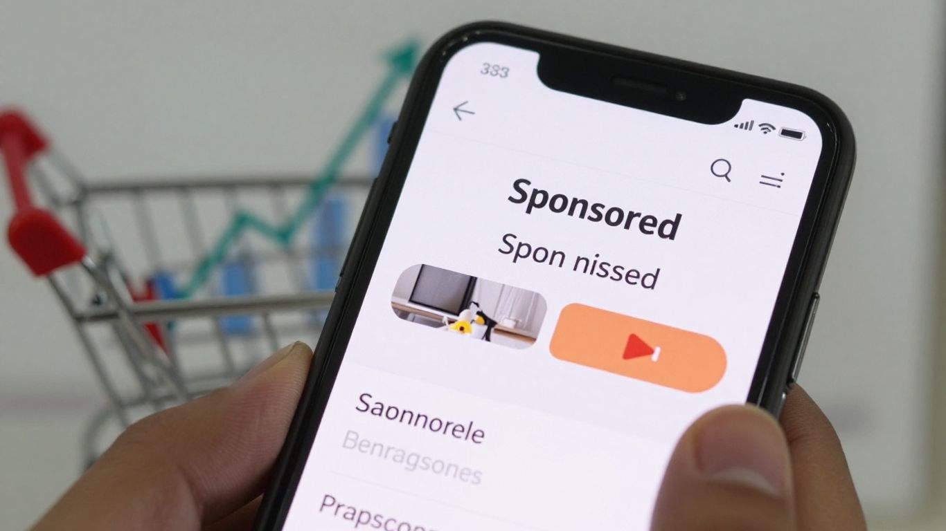 Amazon PPC strategy on a smartphone screen.