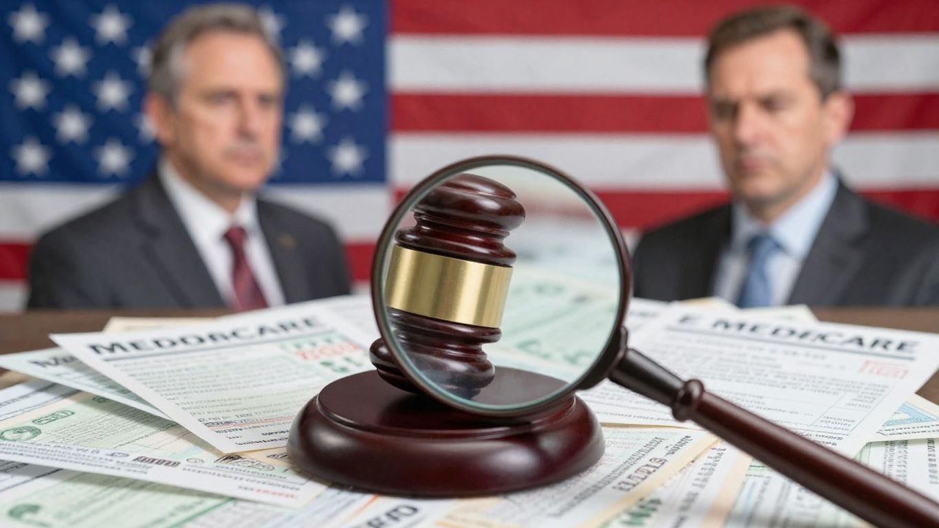 Gavel hitting medical bills, Medicare fraud crackdown.