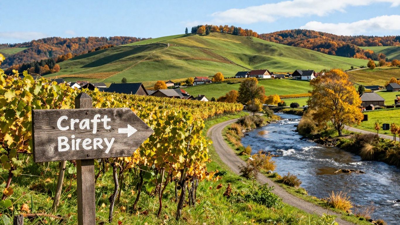 Scenic road trip through French craft beer regions