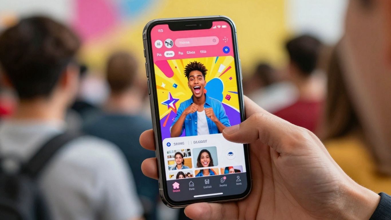 Short-form video on a smartphone screen.