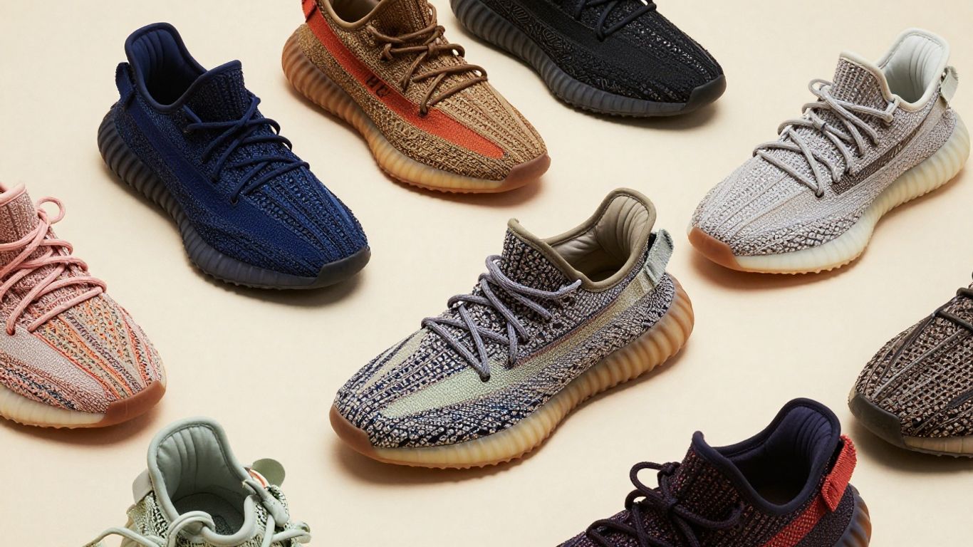 Pantofi Yeezy 350 populari la reducere, culori vibrante.