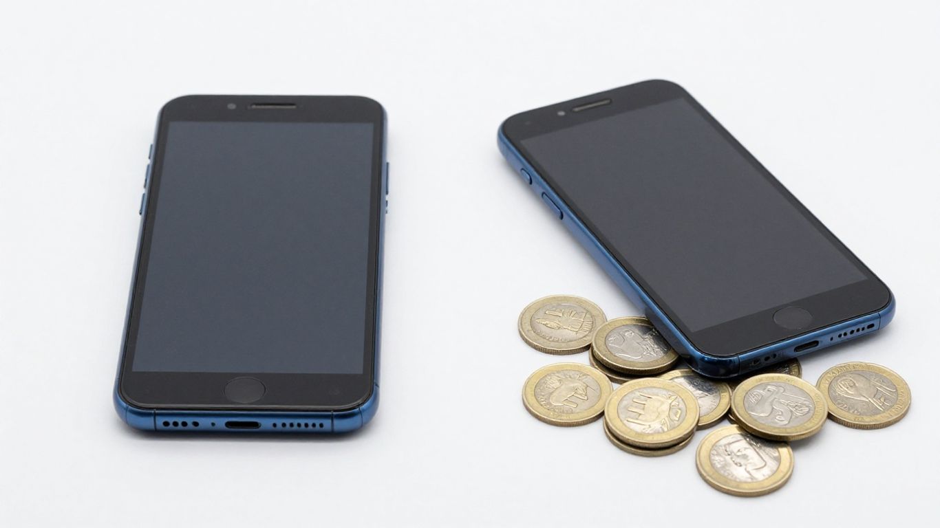 Neues und gebrauchtes Smartphone im Vergleich.