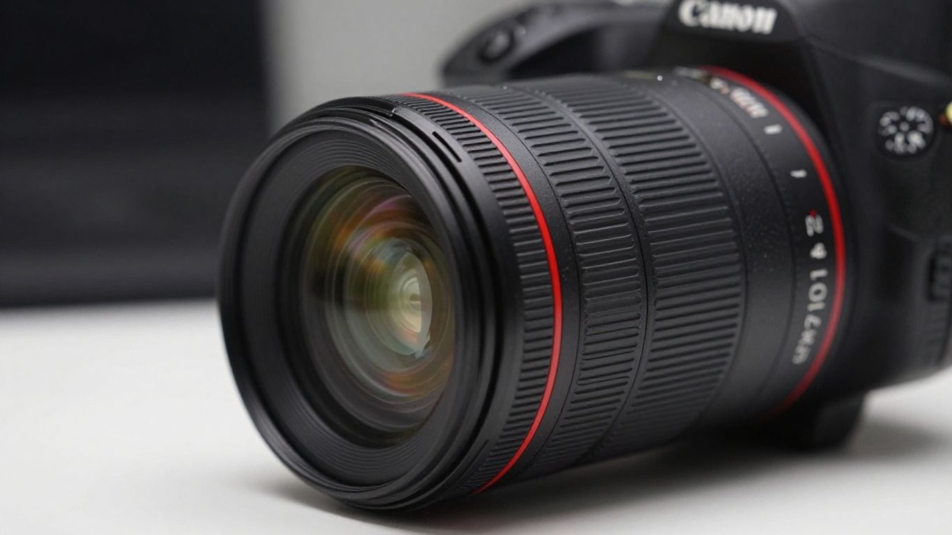 Canon RF 24-105mm f/4 L IS USM lens for videography.