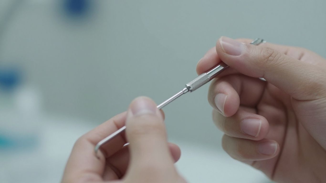 Exame ginecológico com espéculo e profissional de saúde.