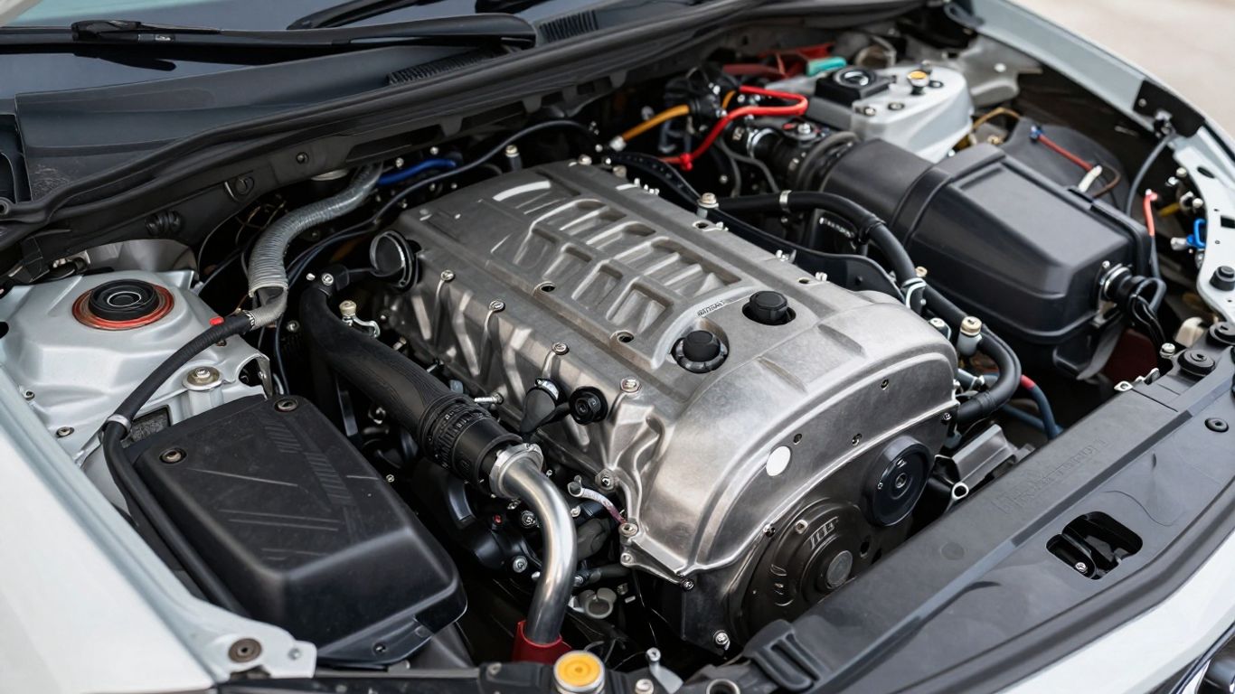Mitsubishi Eclipse Cross engine bay close-up
