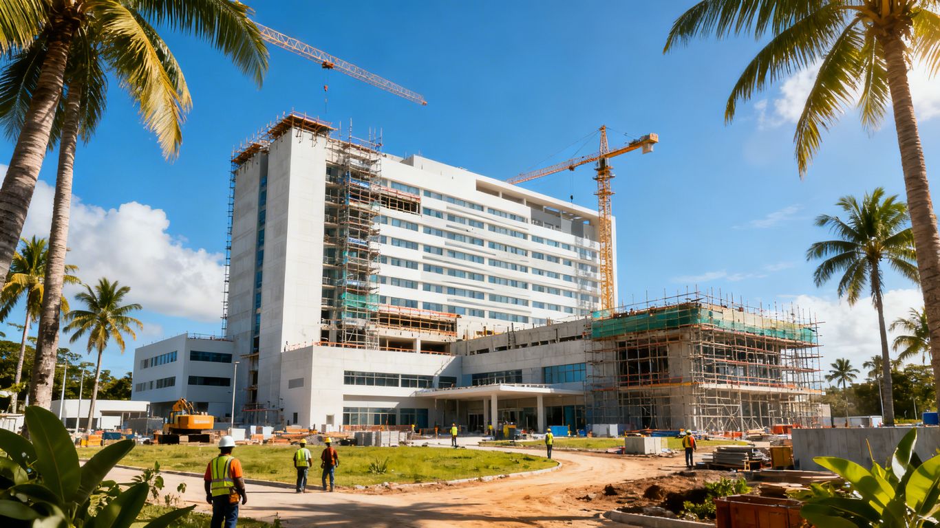 New hospital construction in Cabo San Lucas.