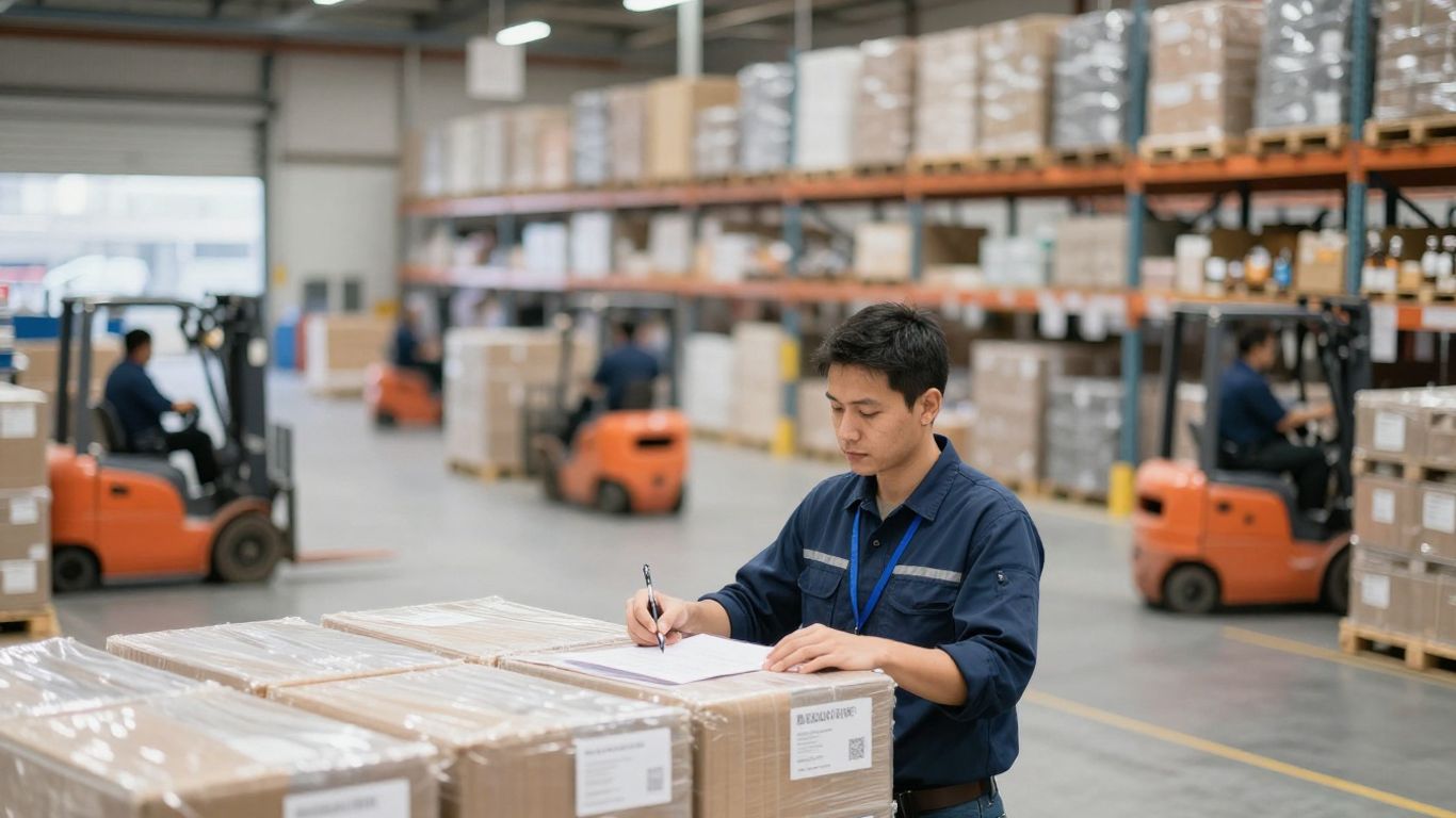 Melbourne distribution center operations team managing logistics.