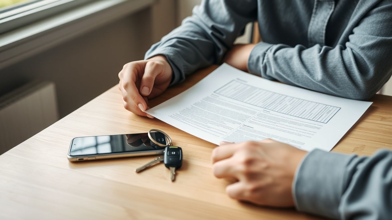 Traveler checking rental agreement