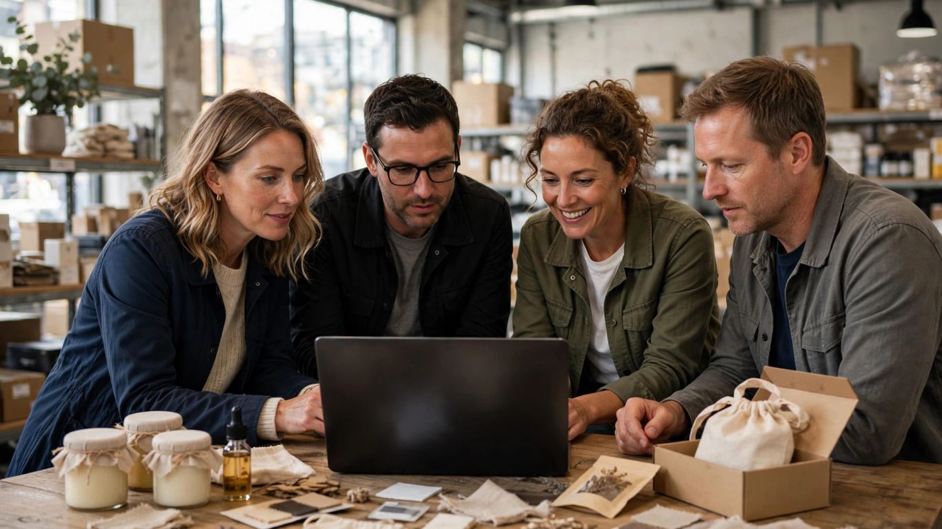 Wholesaler reviewing D2C sales models together