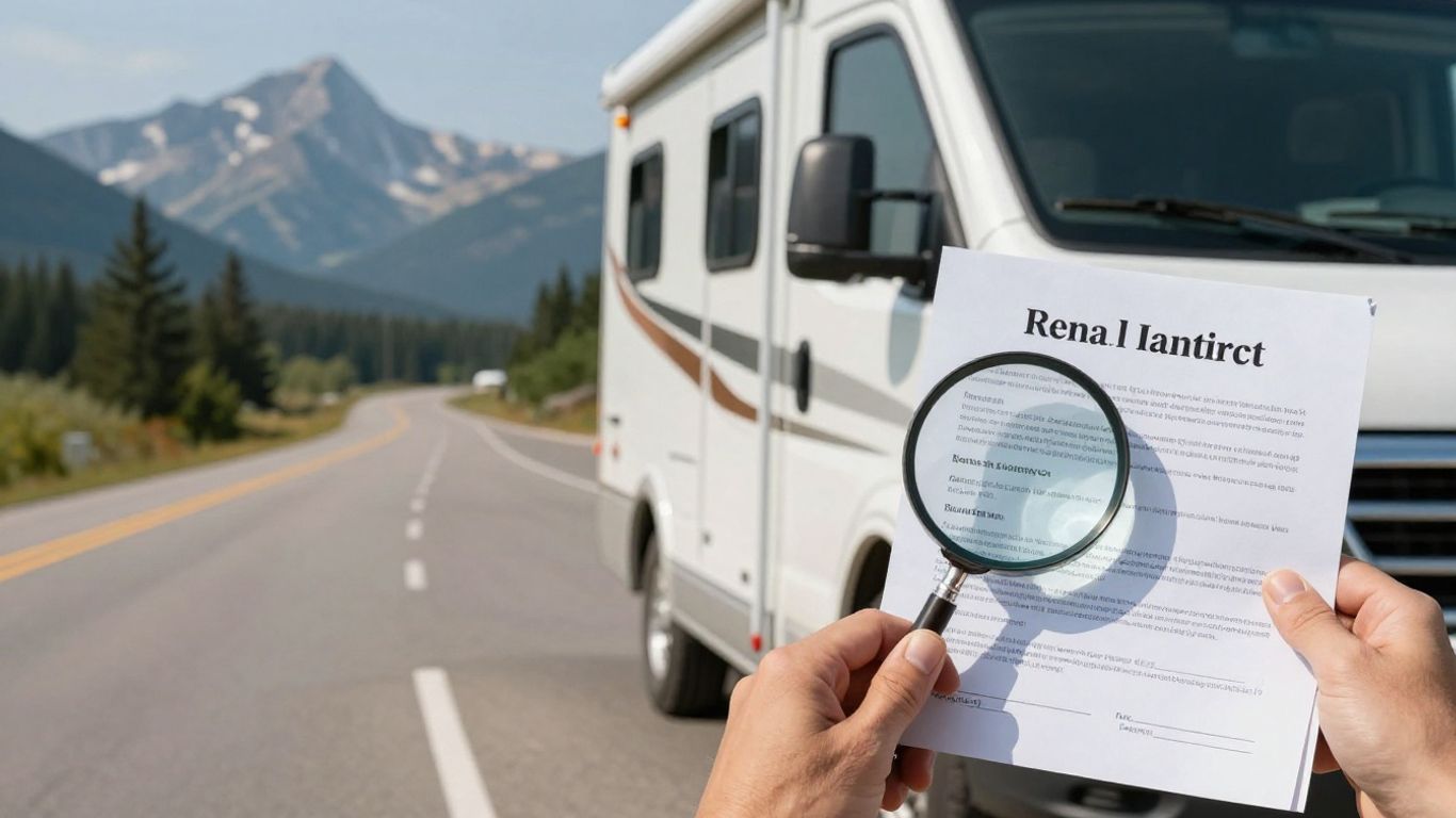 RV rental contract with hidden fees