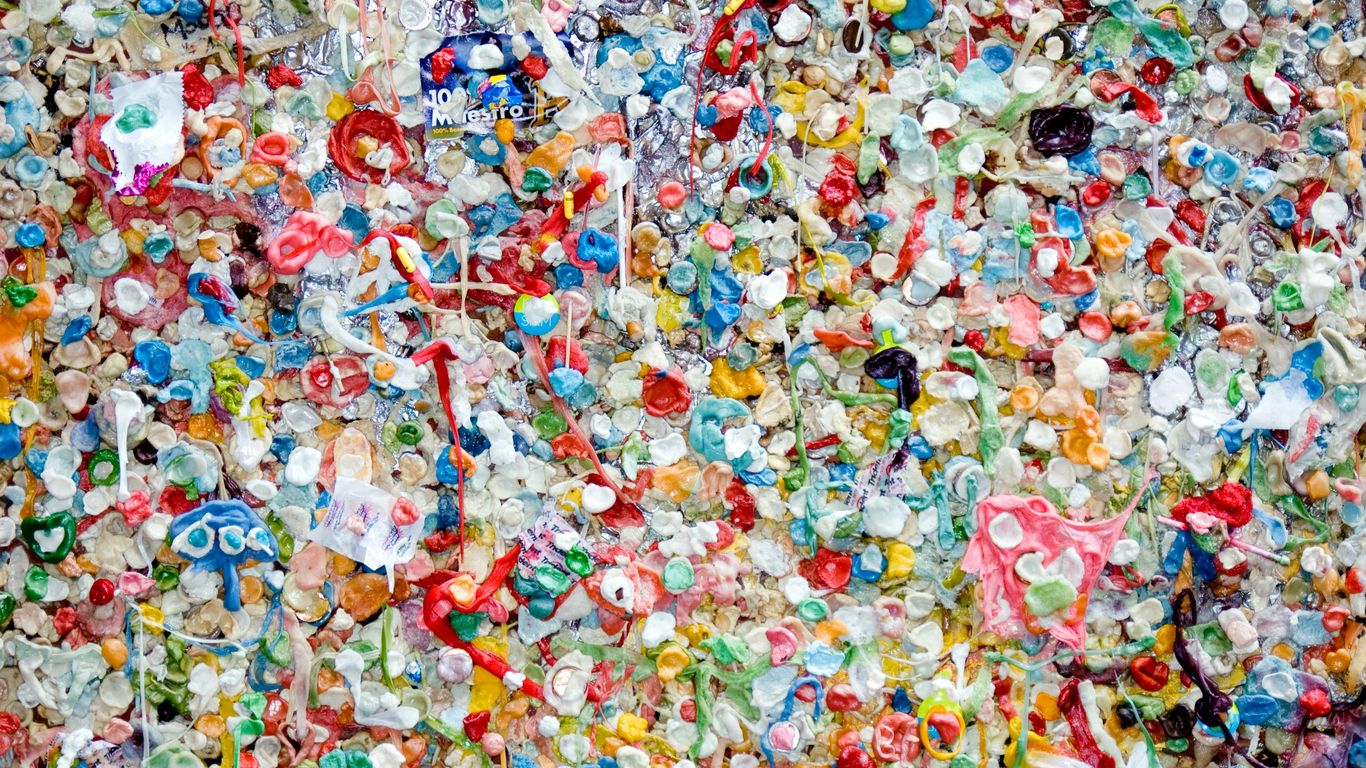 A stack of various plastic samples