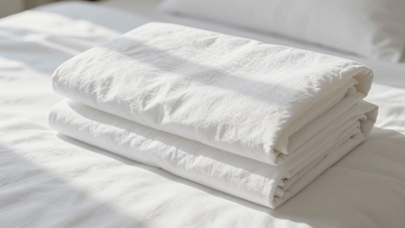 Sweave Percale Sheet Set on a bed