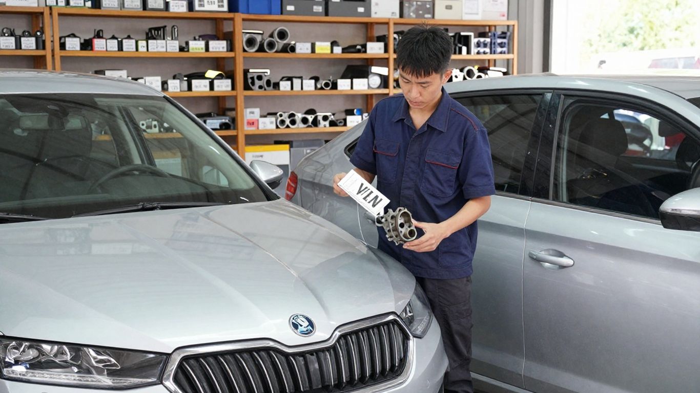 Skoda vehicle identification and parts check
