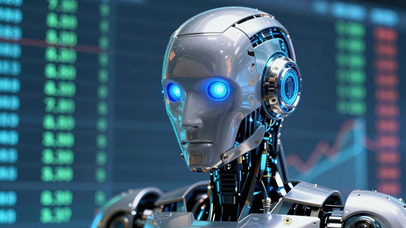 WallStreet Forex Robot with glowing eyes