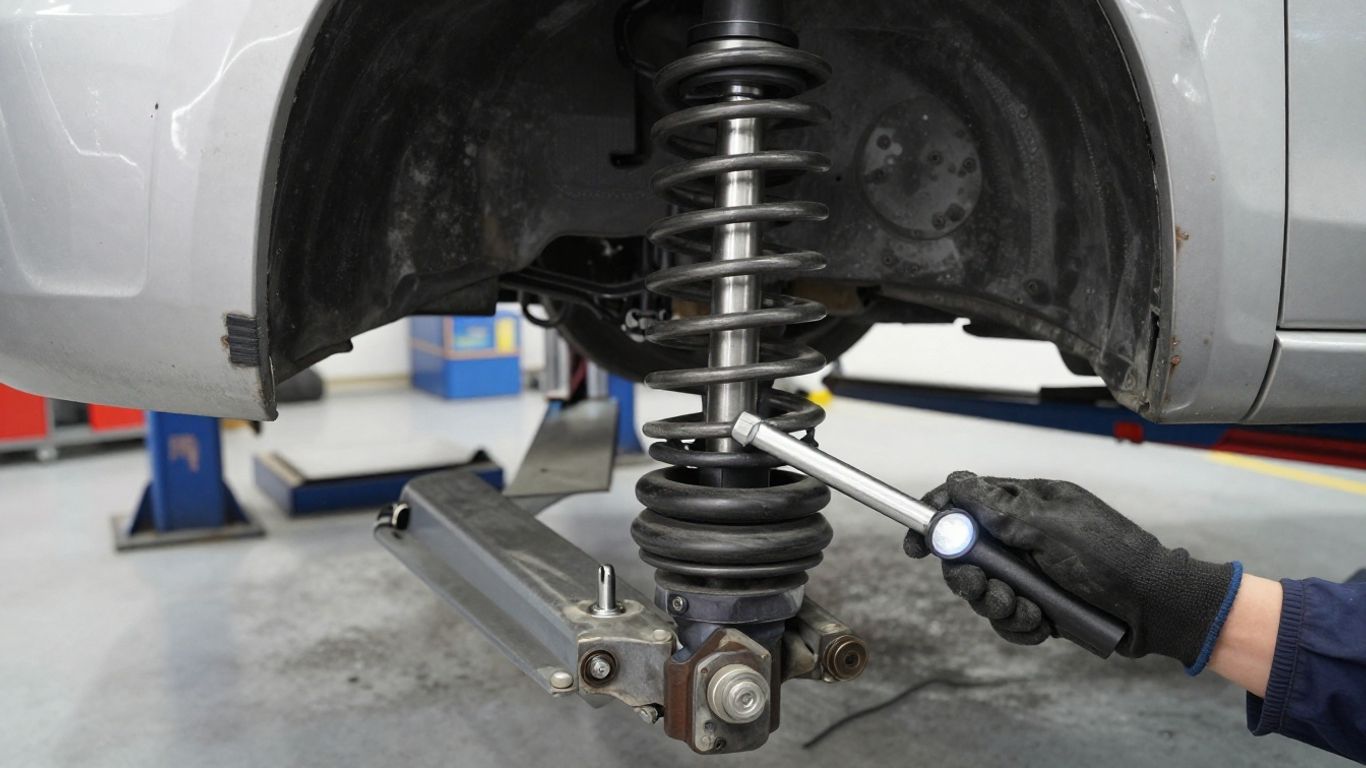Front suspension and steering rack inspection