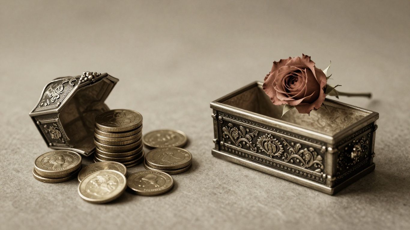 Inheritance tax concept: wealth and finality.