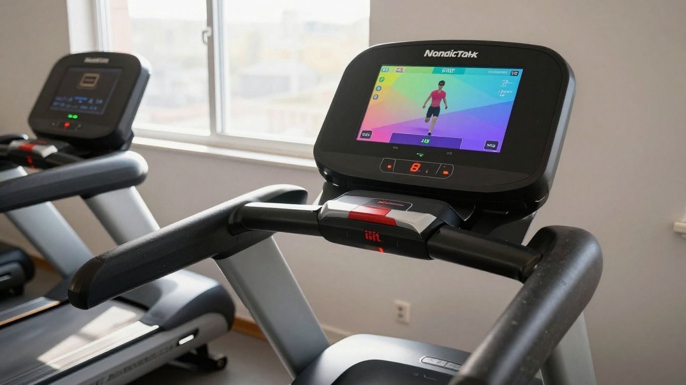 NordicTrack incline trainer with iFit display
