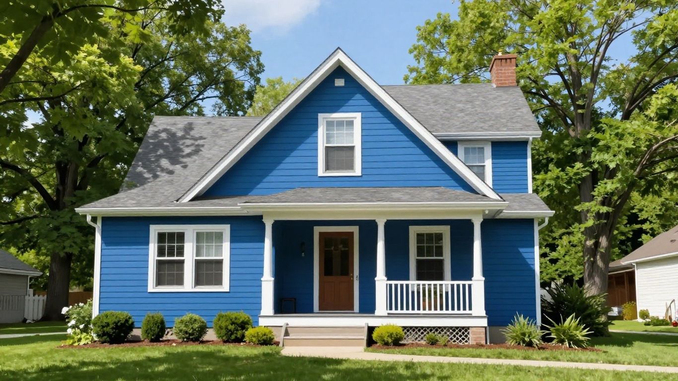 Michigan home exterior painting with a flawless finish.