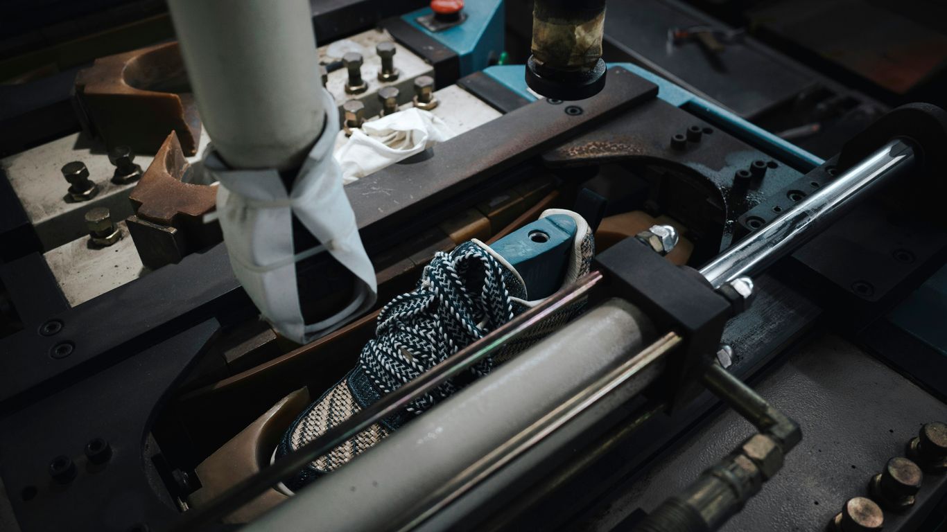 Sneaker production line in Jinjiang