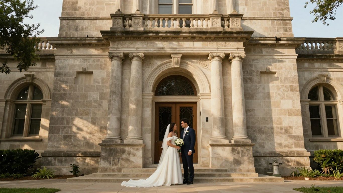 How Seguin's Historic Guadalupe County Courthouse Wedding Season Creates a Predictable Rush for Gown and Suit Preservation