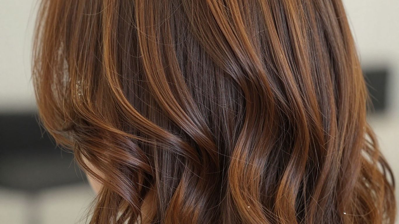 Healthy, moisturized mixed hair with waves and coils.